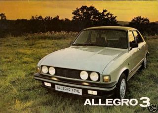 Austin Allegro Series 3 1979 80 UK Market Sales Brochure Base L HL