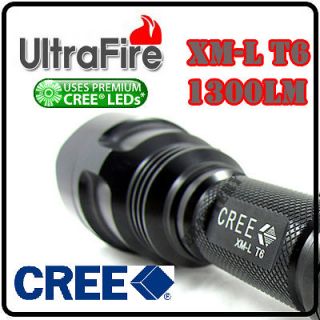   CREE XM L T6 LED 1300Lm High Power Flashlight Torch ( Brightest