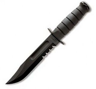 Ka Bar Full Size Black Utility Fighting Knife Combo Edge 1214