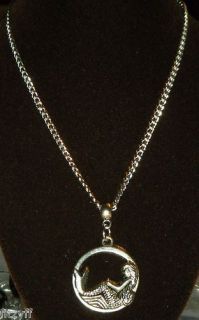 18 24 Inch Chain Necklace & Mermaid Pendant Charm Merfolk Gift 
