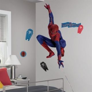   Amazing Spider man w/Web Peel & Stick Giant Removable Wall Decal Sti