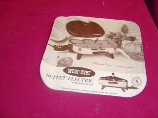 wear ever buffet electric automatic fry pan user manual time