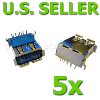  of New USB 3.0 Female 90 Degree Type A Port DIP Connector Plug Laptop