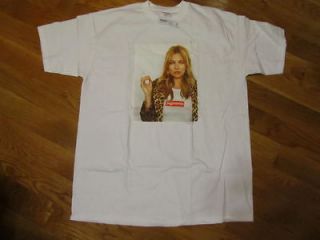  Kate Moss Box Logo 2012 Tee T Shirt Safari Donegal White M L XL