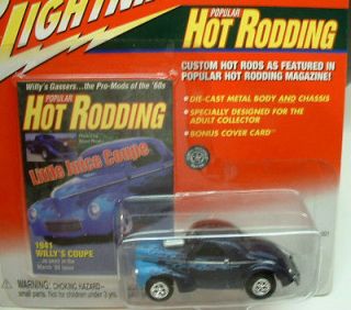 Johnny Lightning 1941 Willys Coupe   Hot Rodding Series   MOC