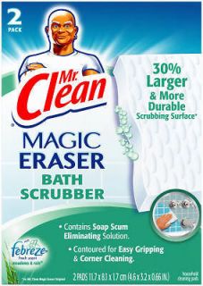 mr clean 6 count magic eraser bath scrubber 