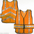 Orange safety vest reflective motorcycle mesh bike training military 