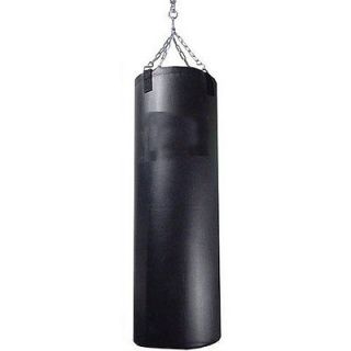 Pro Black Heavy Duty Boxing Punching Bag w/ Chain   Box Kick Workout 