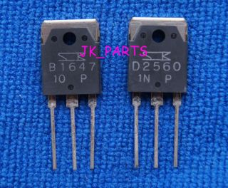 1pair(2pcs) Original 2SB1647 & 2SD2560 SANKEN Transistor B1647 & D2560