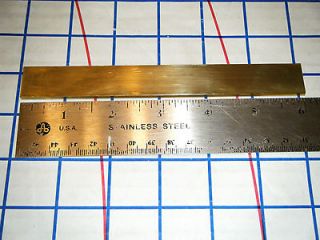   Making BRASS Flat Bar 1/8 x 3/4 x 6 guard blade blank scales spacer