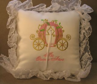 Tiara Pillow    Mis Quince Anos   Quinceanera  15 th Birthday 
