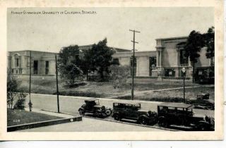 berkeley california university 1920 s cars gym postcard time left