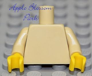 NEW Lego Girl/Boy Minifig Plain TAN TORSO w/Yellow Hands Minifigure 