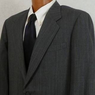 VTG H FREEMAN & SON Charcoal Gray Pinstripe Wool Blazer Jacket Mens 