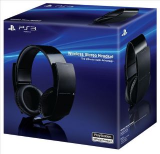   Box Sony Official PS3 Wireless Stereo Gaming Headset Playstation3