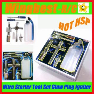   Starter Tool Set Glow Plug Igniter For RC Car HSP boat Airplane heli
