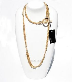 mimco chain reaction long neck gold rrp $ 149 necklace