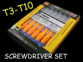 New T3 T4 T5 T6 T7 T8 T10 H Box Set * 7pcs Screwdriver Repair Open 
