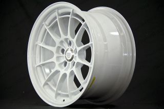 LIMITED EDITION ENKEI NT03+M 18x9.5 +27 5X114.3 PURE WHITE EVO8/9/X 