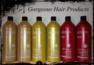 Redken All Soft, Colour Extend & Blonde Glam Shampoo & Conditioner 