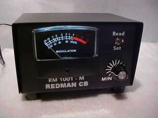 NEW from Redman Cb Stop RM1001M Ham Radio Modulation Meter & Black 