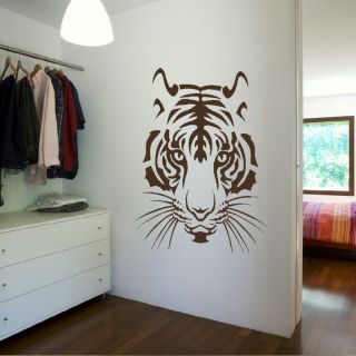 TIGER LION HEAD CUB BIG CAT WALL ART DECAL STICKER large removable 