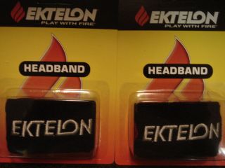 new ektelon racquetball black headbands  left
