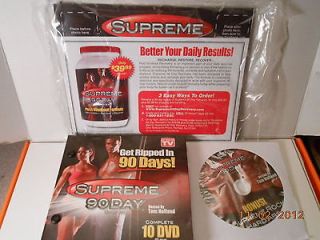 new supreme 90 days workout system 10 dvd set time