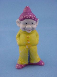 1930s Disney SNOW WHITEs DOPEY PORCELAIN BISQUE 3 1/4 Inch 