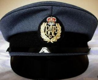 RAF ROYAL AIR FORCE PEAKED CAP/HAT 57 M Pilot British military Visor 