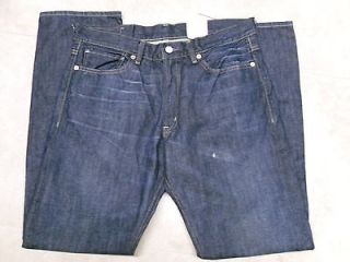 Ralph Lauren Denim & Supply DARK Distressed STRAIGHT Jeans BUTTON FLY 