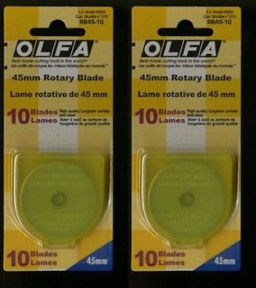 Newly listed 20 OLFA 45MM ROTARY REPLACEMENT BLADES & FITS FISKARS