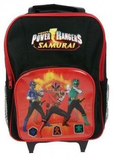 Power Ranger Samurai School Travel Trolley Roller Wheeled Bag Brand 