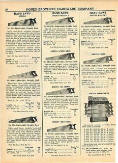 1942 atkins hand saws store display rack stand ad time