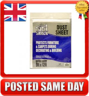 Dirt Dust Sheet 9x12 Paint Protector Furniture Floor Carpet Cover Bike 