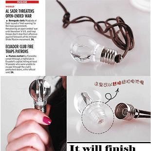   Idea Necklace, Bright Idea LightBulb Necklace (Battery Not Included