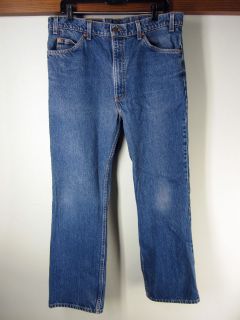 vtg Levis 517 blue jeans boot cut orange tab western rocker 38x30 