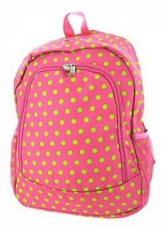 Canvas Small Polka Dot Print School Backpack Choice of Colors