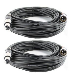   LIGHTING 50 FT 3 Pin Male to Female DMX Connector Cables   DMX3P50FT