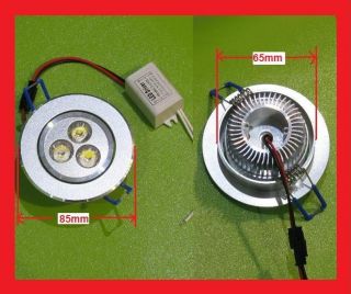 9W 3*3W LED Recessed Ceiling Down Light Dimmable Lamp 60°+Driver 100 