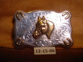 Vintage Sterling Silver Diablo Horse Head Belt Buckle MAKE ME AN OFFER 