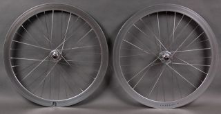  B43 Bright Silver Track Fixed Gear Wheelset wheels Front and Rear 32h