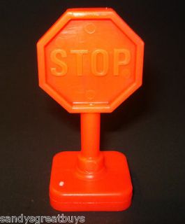   Fisher Price Little People Vintage MAIN STREET RED STOP SIGN