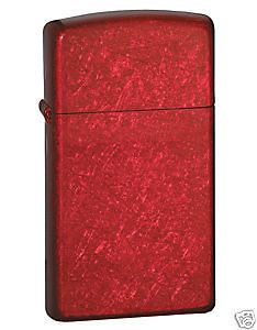 zippo candy apple red slim lighter low ship 24319 time