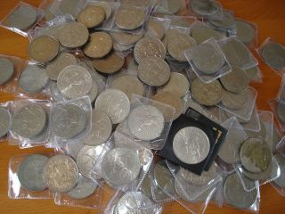 25 coins 1977 CROWNS QE ll Silver Jubilee Crown BULK LOT OF 25 COINS,