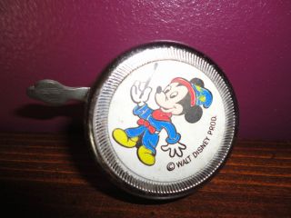 vintage metal mickey mouse bike bell germany very rare time