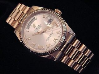 Newly listed MENS 18K PINK ROSE GOLD ROLEX DAY DATE PRESIDENT WATCH