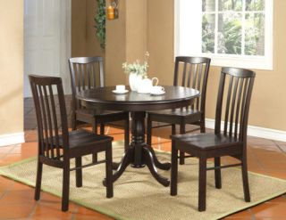pc round kitchen dinette set table and 2 chairs