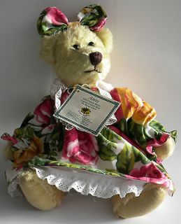Royal Albert Old Country Roses Anna Jointed Teddy Bear Country Cousin 