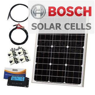 50W 12V solar power system /pv panel kit for motorhome, caravan, boat 